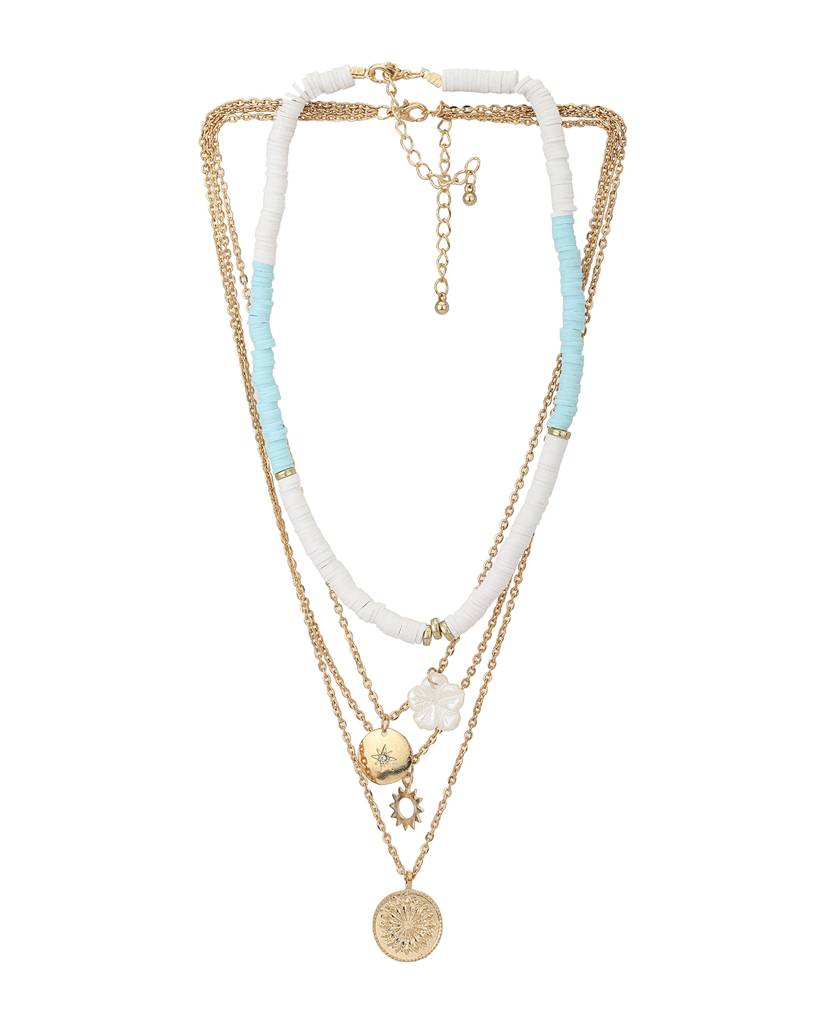 Carlton London Set Of 2 Gold-Plated Layered Necklace : FJN3858