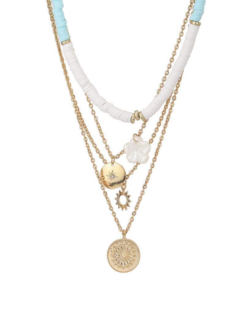 Carlton London Set Of 2 Gold-Plated Layered Necklace : FJN3858