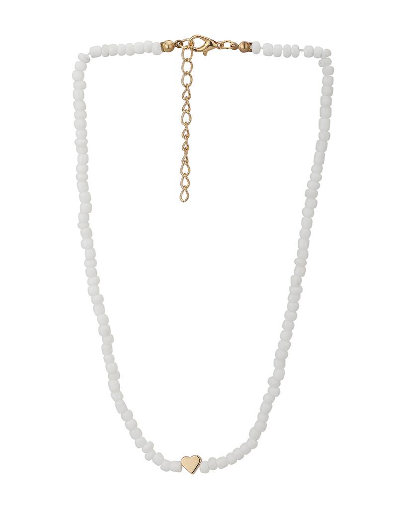 Carlton London Set Of 2 Rose Gold & White Toned Rose Gold Plated Necklace : FJN3862