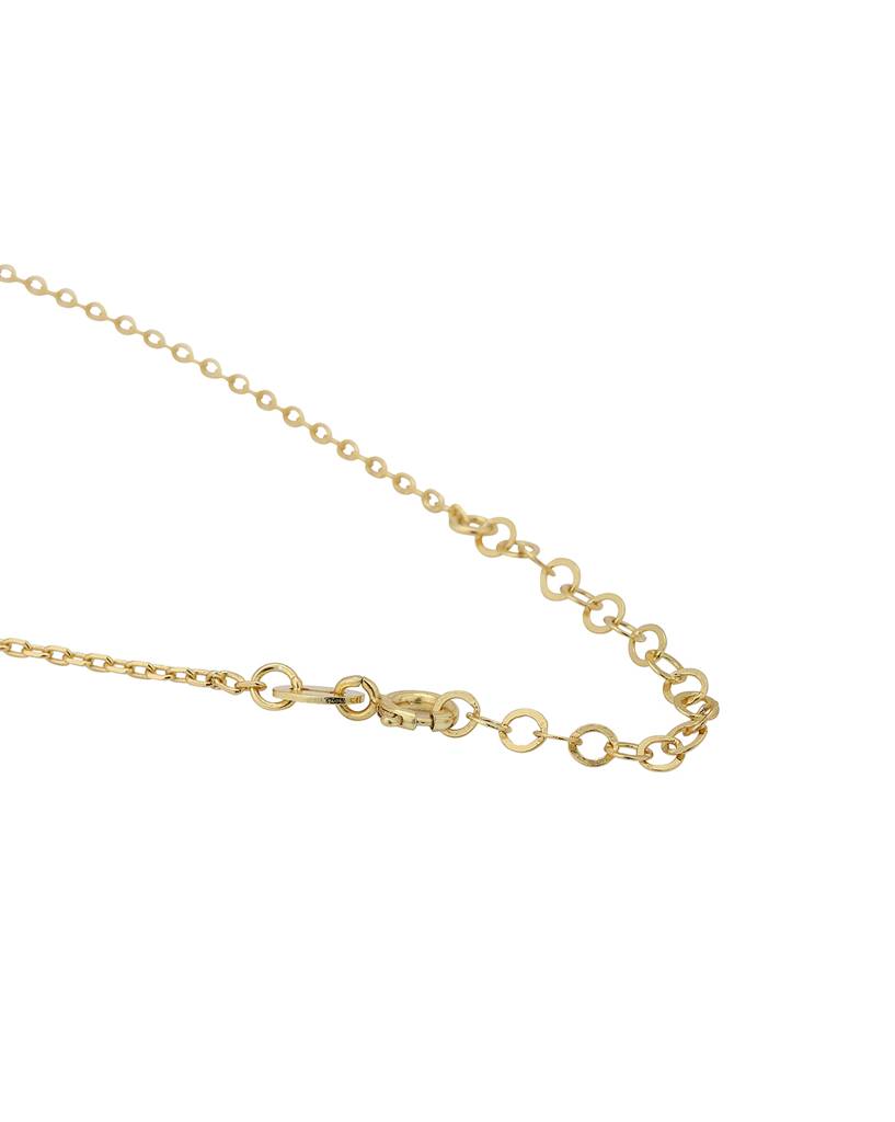 Carlton London Gold-Plated Mother Of Pearl Pendant With Chain : FJN3954