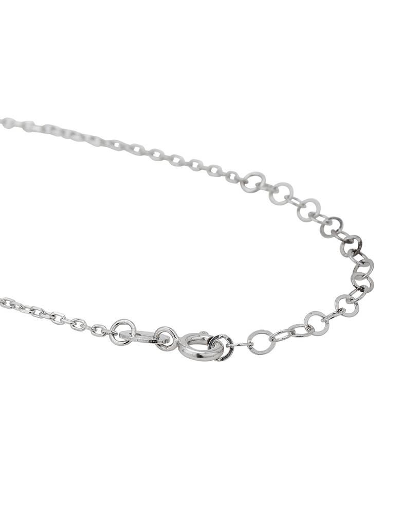 Carlton London Brass Rhodium-Plated Necklace : FJN3956