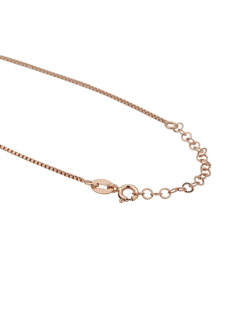 Rose Gold-Plated Pendant With Chain : FJN4018