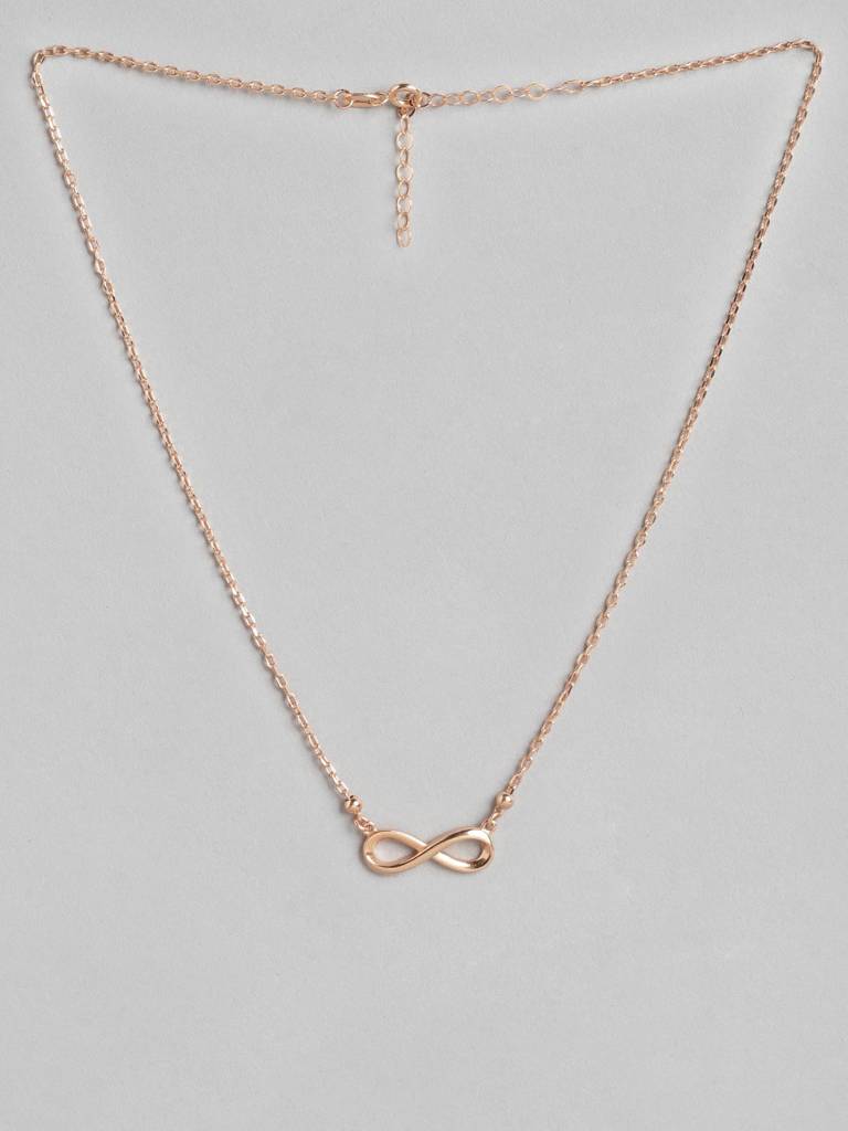 Brass Rose Gold-Plated Necklace : FJN4025