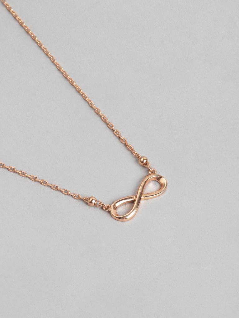 Brass Rose Gold-Plated Necklace : FJN4025