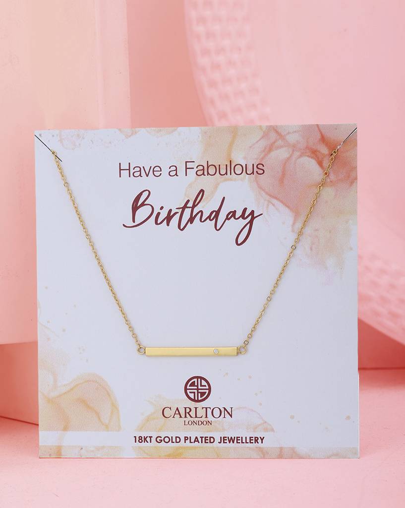 Carlton London 18K Gold-Plated Necklace : FJN4090