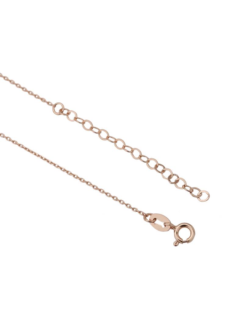 Women 18K Rose Gold-Plated Pendant With Chain & Gift Card : FJN4094