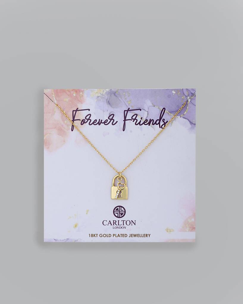 Carlton London Women 18K Gold-Plated Pendant With Chain & Gift Card : FJN4095