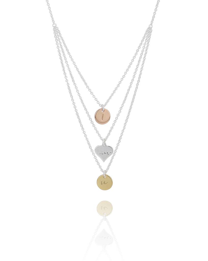 Carlton London Rhodium--Plated Layered Necklace : FJN4098
