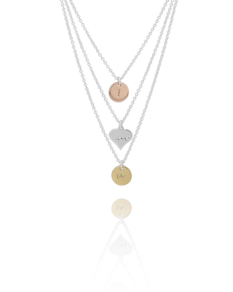 Carlton London Rhodium--Plated Layered Necklace : FJN4098
