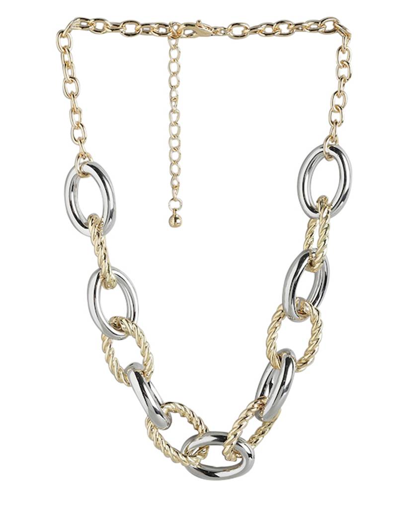 Carlton London Metal Statement Necklace : FJN4698