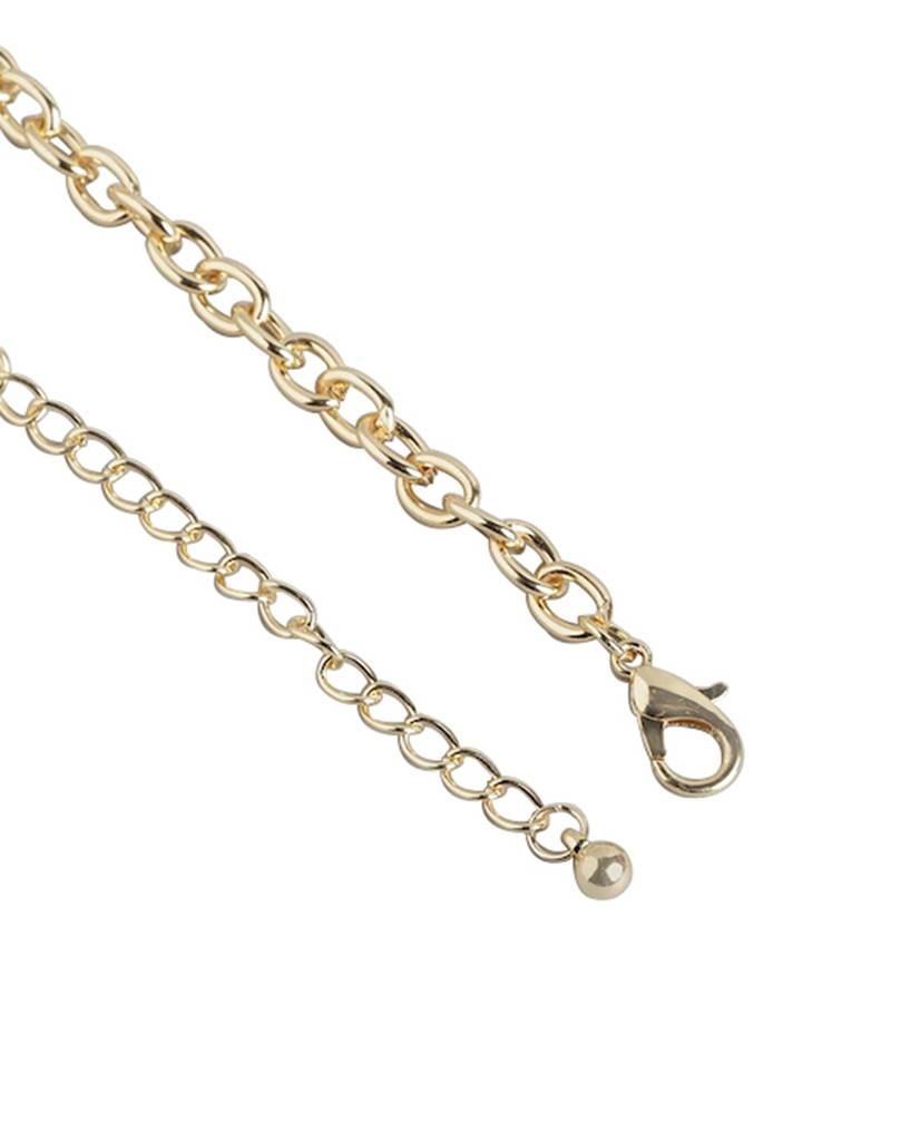 Carlton London Metal Statement Necklace : FJN4698