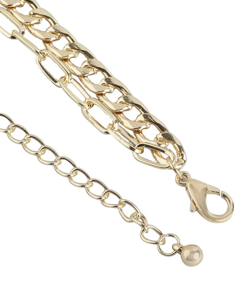 Carlton London, Gold-Plated Pearls-Studded Necklace : FJN4699