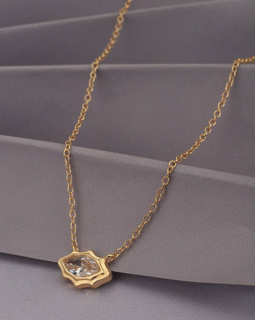 Carlton London, Gold-Plated Crystals Necklace : FJN4766