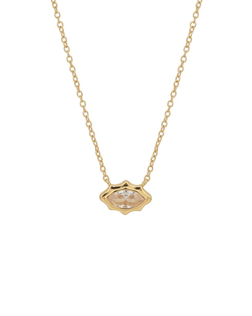 Carlton London, Gold-Plated Crystals Necklace : FJN4766