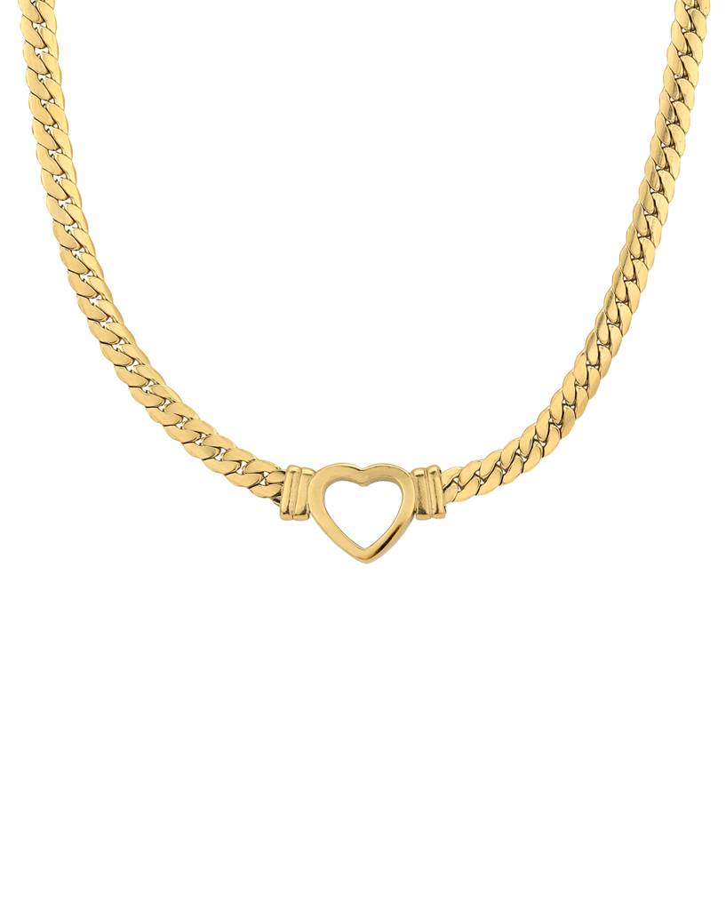 Carlton London Gold--Plated Stainless Steel Necklace : FJN4887