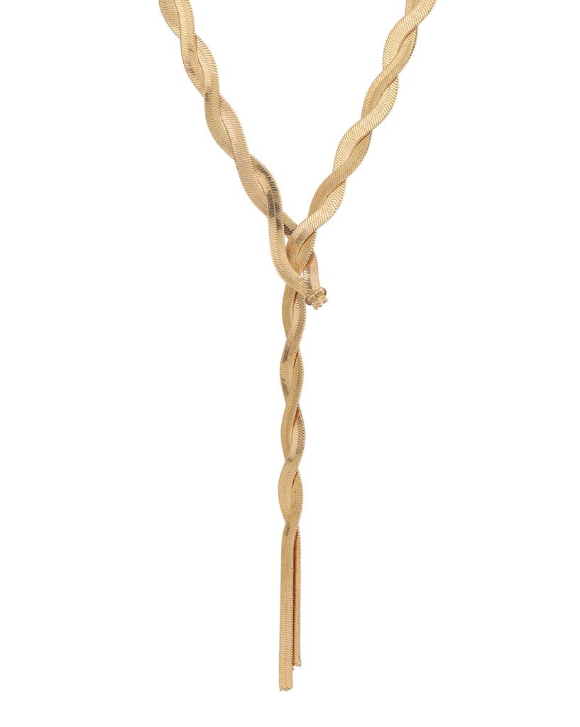 Carlton London- Rose Gold-Plated Necklace : FJN4898