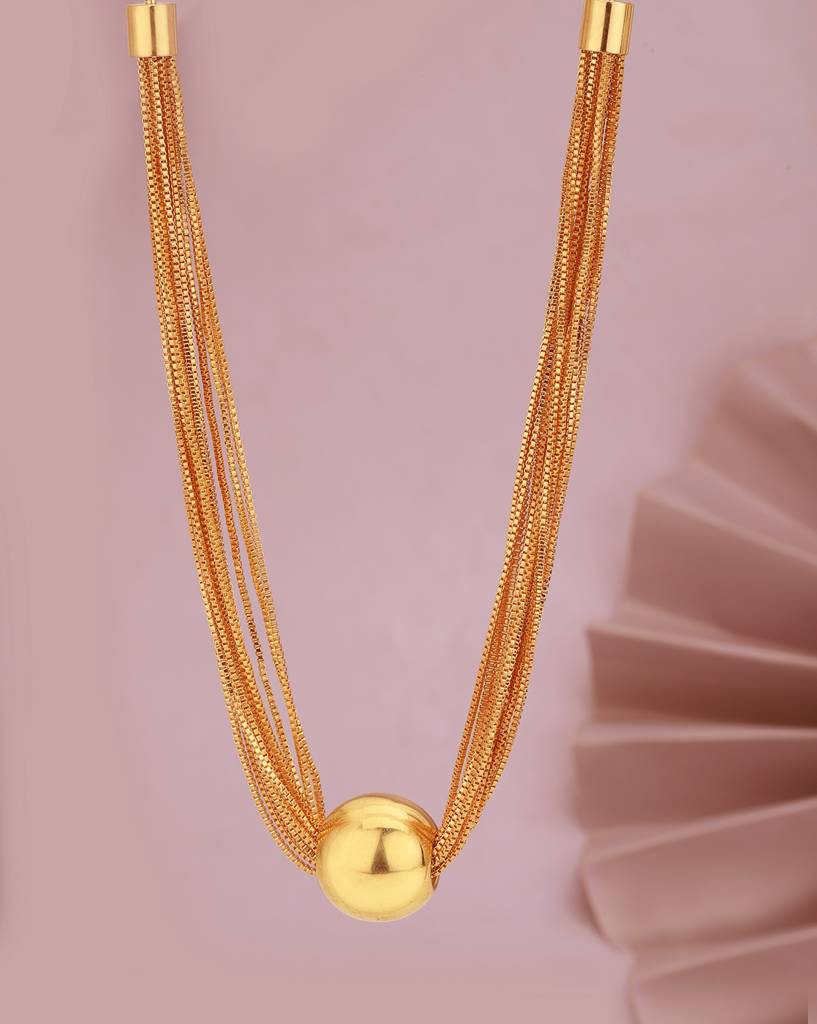 Carlton London Rose Gold-Plated Layered Necklace : FJN4900