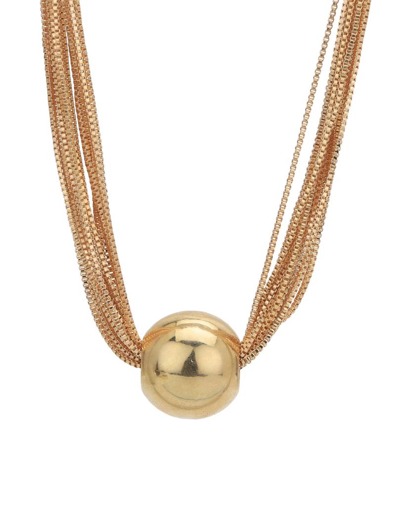 Carlton London Rose Gold-Plated Layered Necklace : FJN4900
