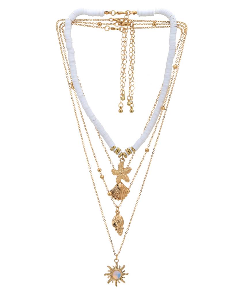 Carlton London ,Set Of 4 Rose Gold-Plated Necklaces : FJN4902