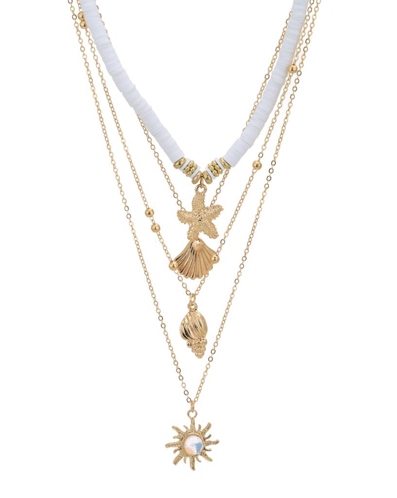 Carlton London ,Set Of 4 Rose Gold-Plated Necklaces : FJN4902