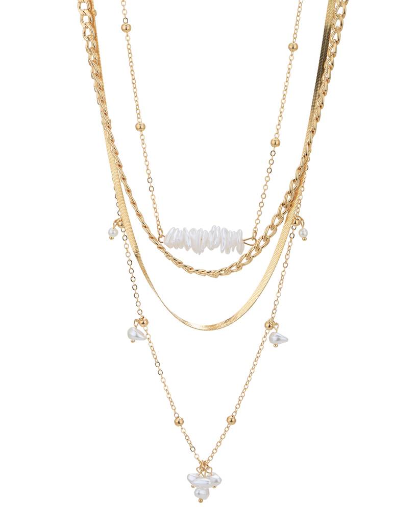Carlton London Set Of 4 Rose Gold-Plated Necklaces : FJN4904