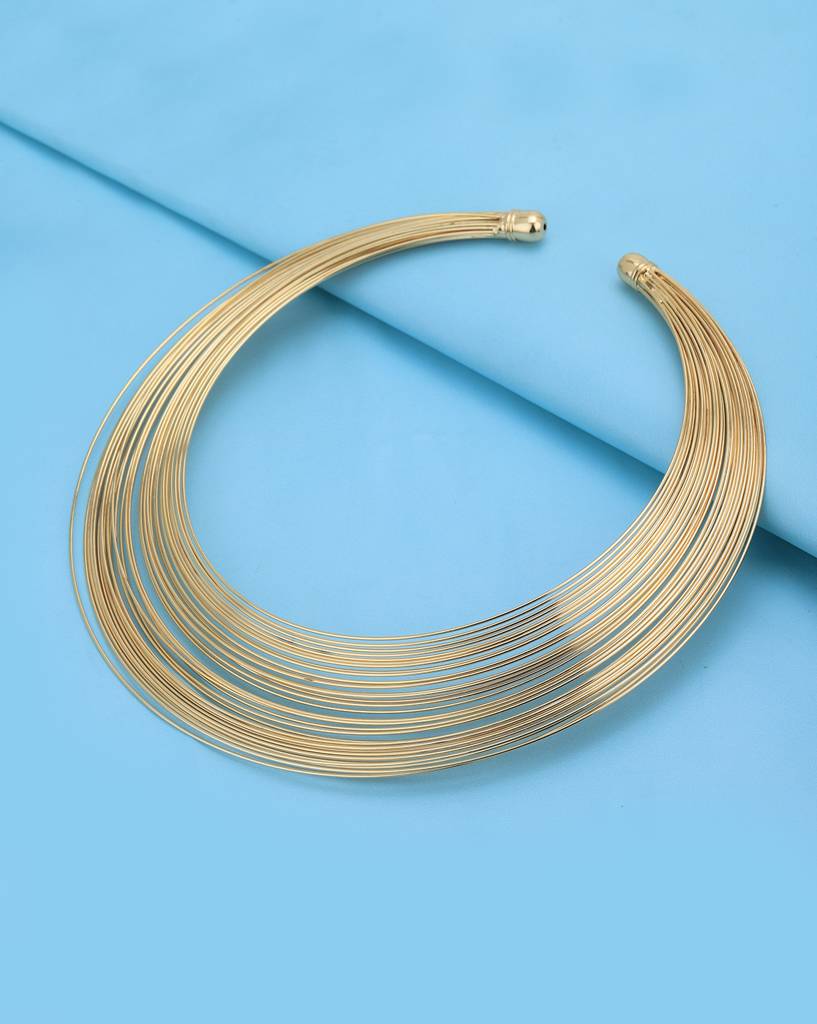 Carlton London Gold-Plated Necklace : FJN4905