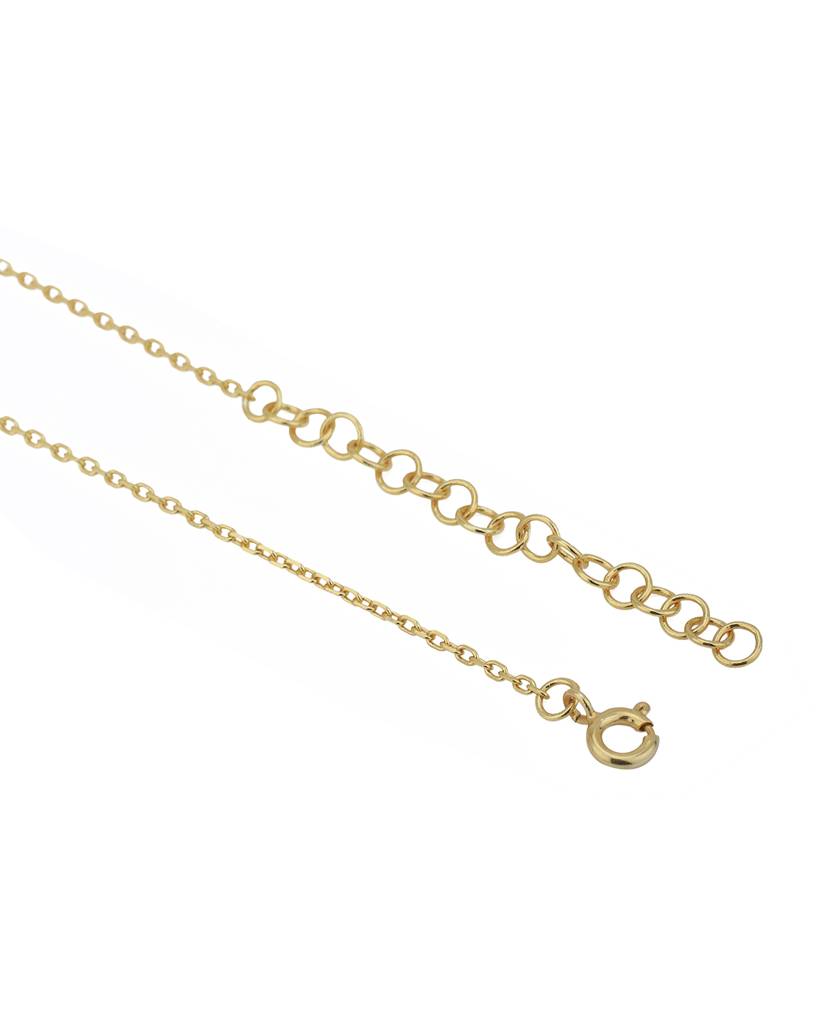 Carlton London 18Kt Gold-Plated Star Shaped Cz Pendant With Chain : FJN4918