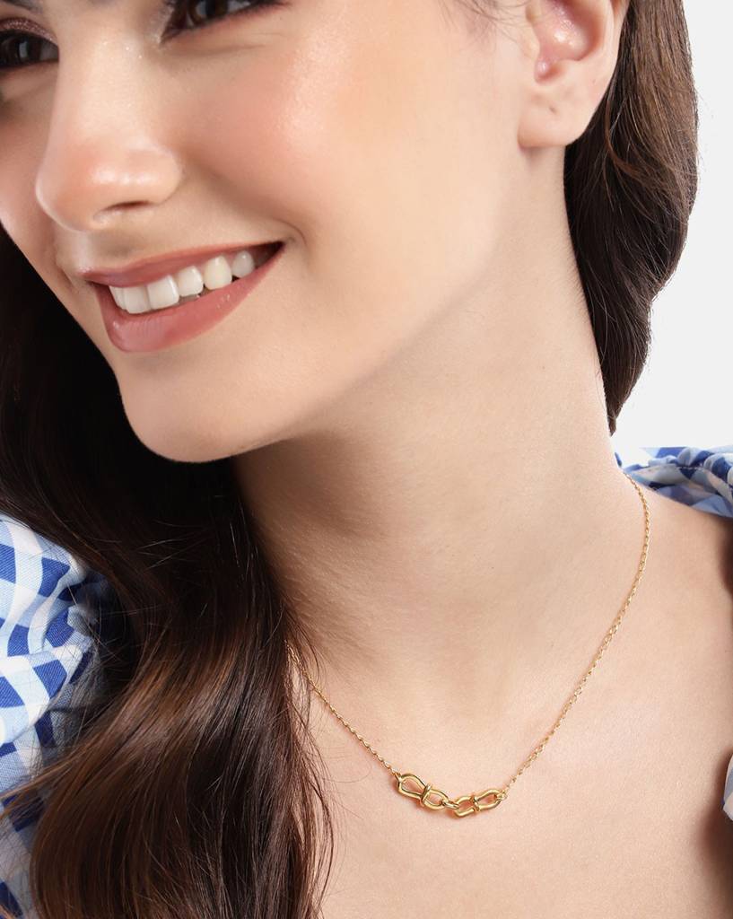 Carlton London 18Kt Gold Plated Necklace : FJN5007