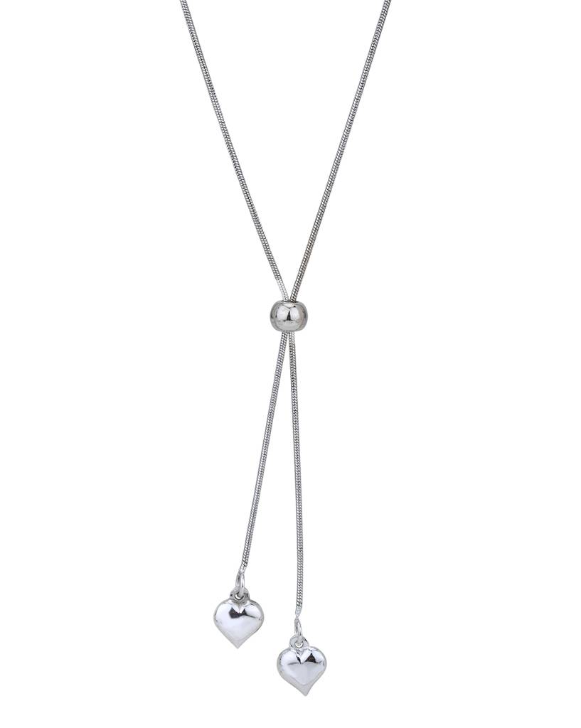 Carlton London Rhodium-Plated Necklace : FJN5012