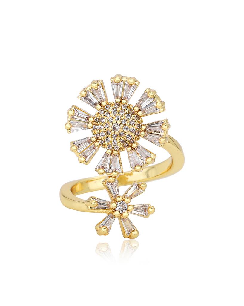 Carlton London Women Premium Gold-Plated Ring : FJR4193