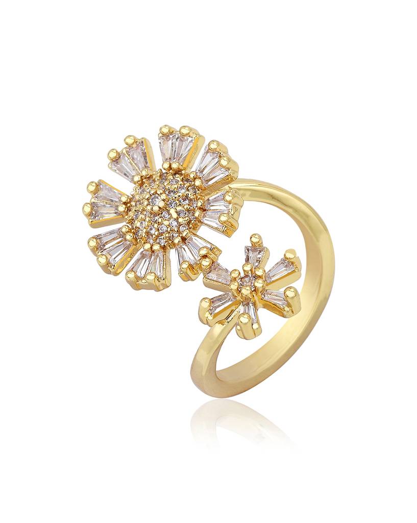 Carlton London Women Premium Gold-Plated Ring : FJR4193