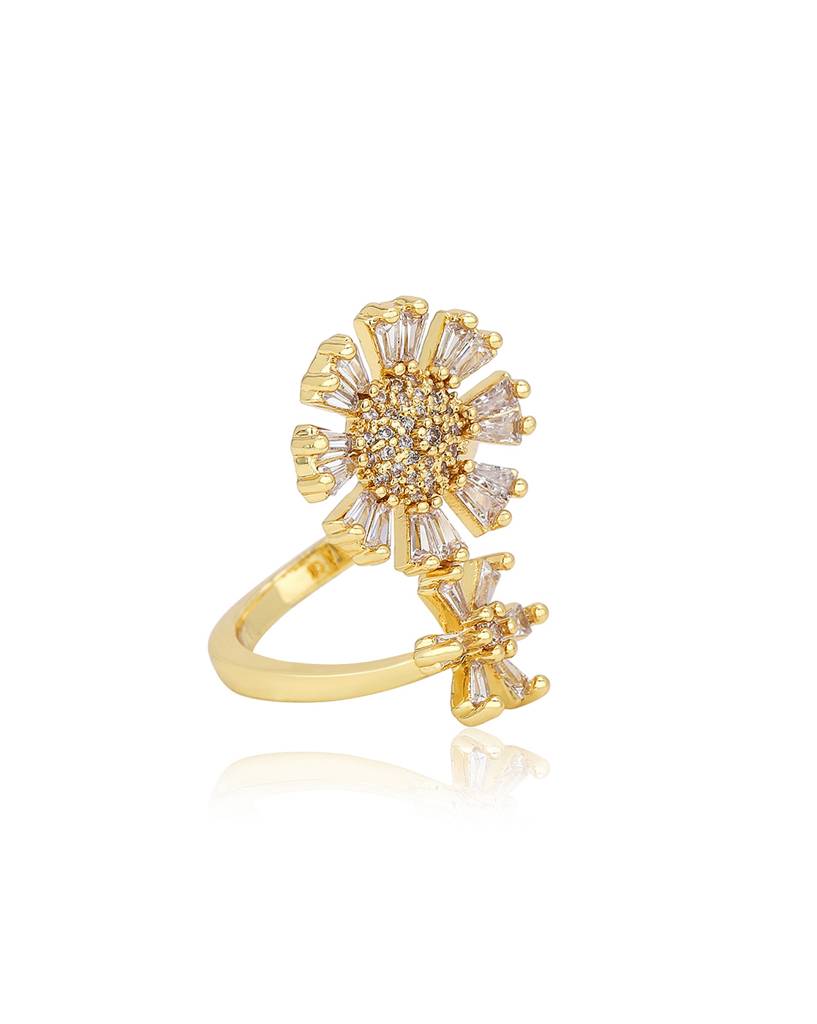 Carlton London Women Premium Gold-Plated Ring : FJR4193