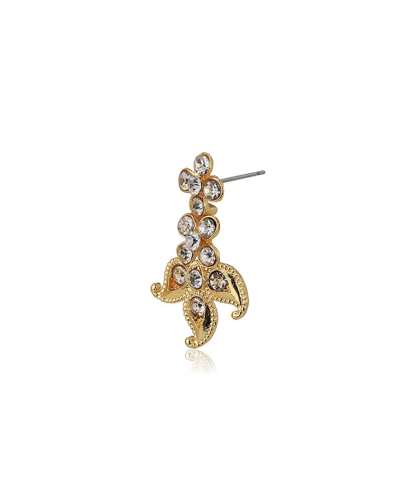 Carlton London Gold-Plated Cz-Studded Handcrafted Jewellery Set : FJS2749