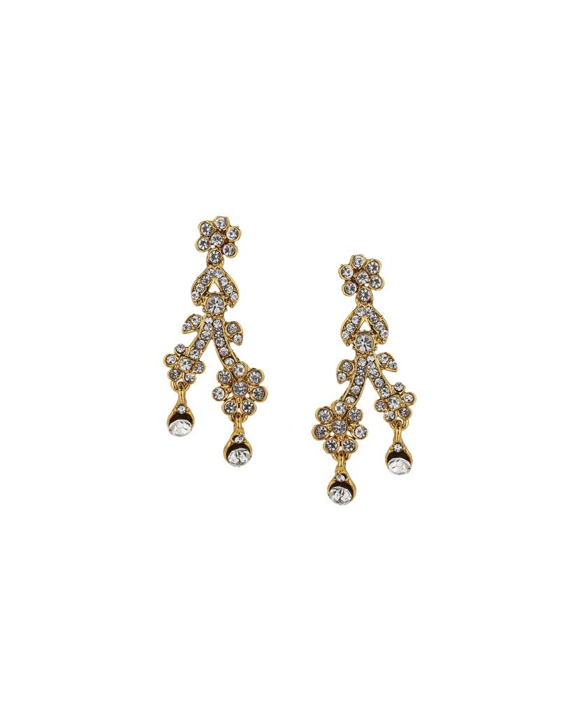 Gold Plated American Diamond Jewellery Set : FJS2995