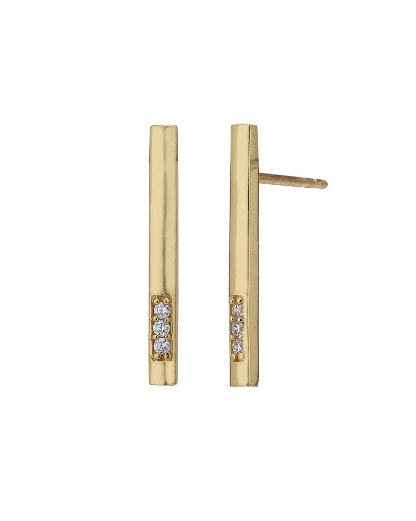 Carlton London Women 18K Gold-Plated Necklace With Earrings & Gift Card : FJS4091