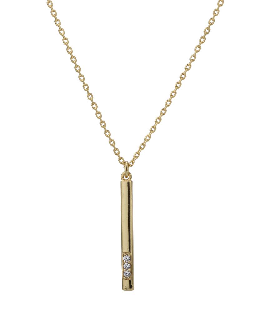 Carlton London Women 18K Gold-Plated Necklace With Earrings & Gift Card : FJS4091