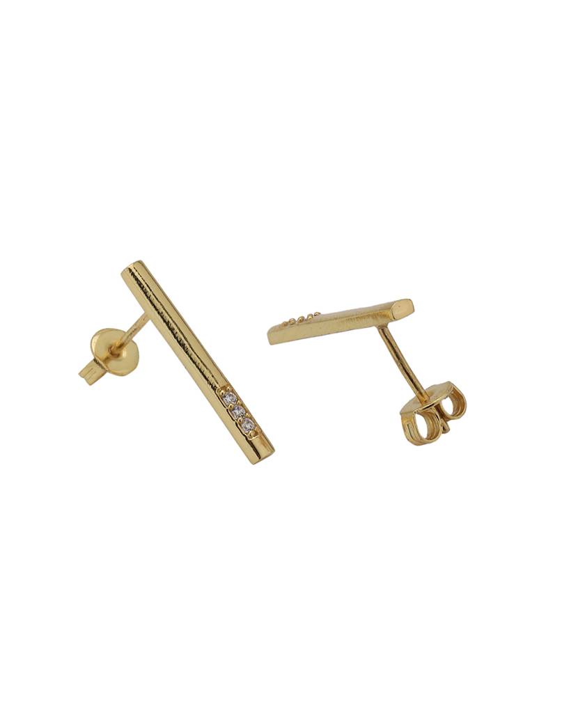 Carlton London Women 18K Gold-Plated Necklace With Earrings & Gift Card : FJS4091