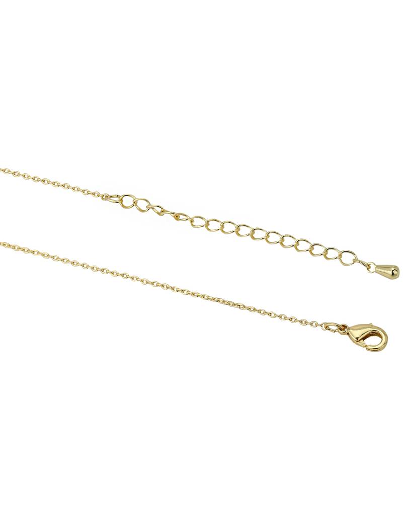 Carlton London Premium Gold-Plated Cz Studded & Beaded Jewellery Set : FJS4155