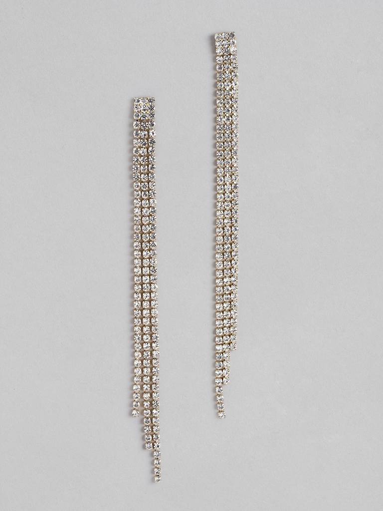 Women Gold-Plated Cz-Studded Jewellery Set : FJS4581