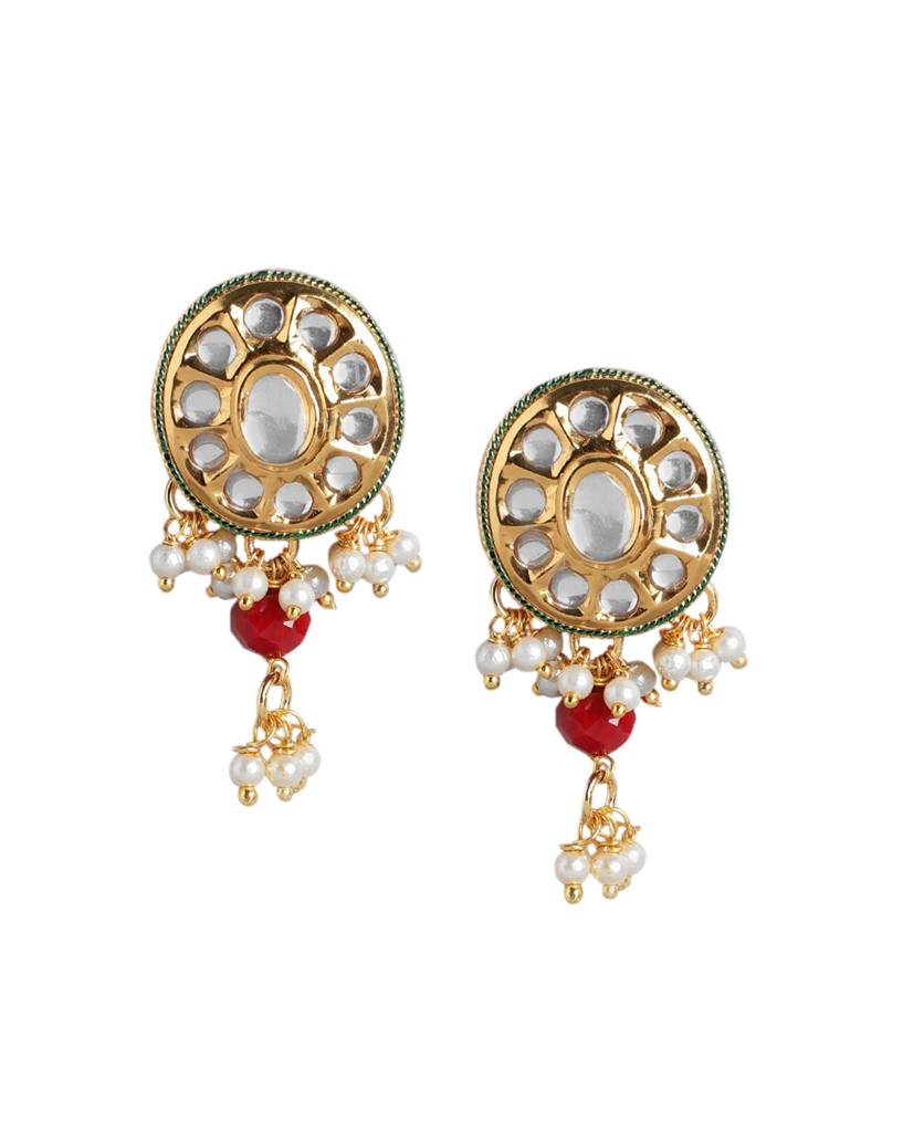 Carlton London Gold-Plated Beaded Jewellery Set : FJS4738