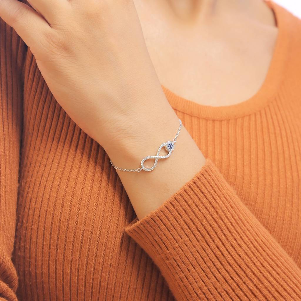 Evil Eye Infinity Bracelet In Silver Color : FKLB645