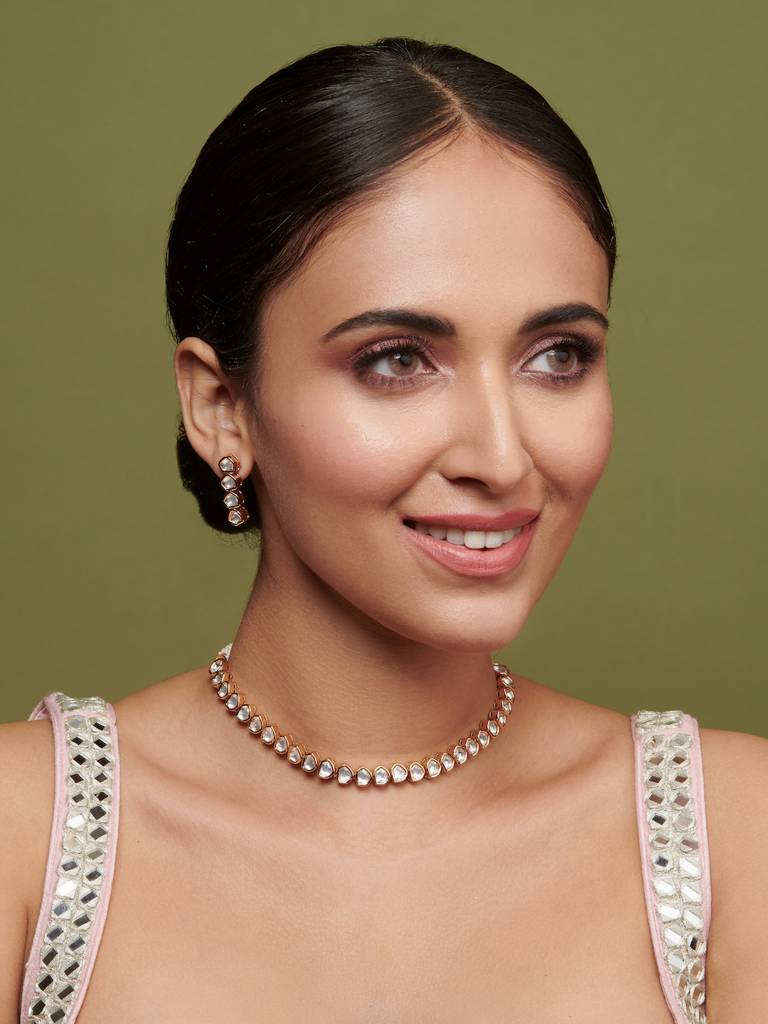 The Bridal Edit - Uncut Kundan String Necklace Set : FNS46