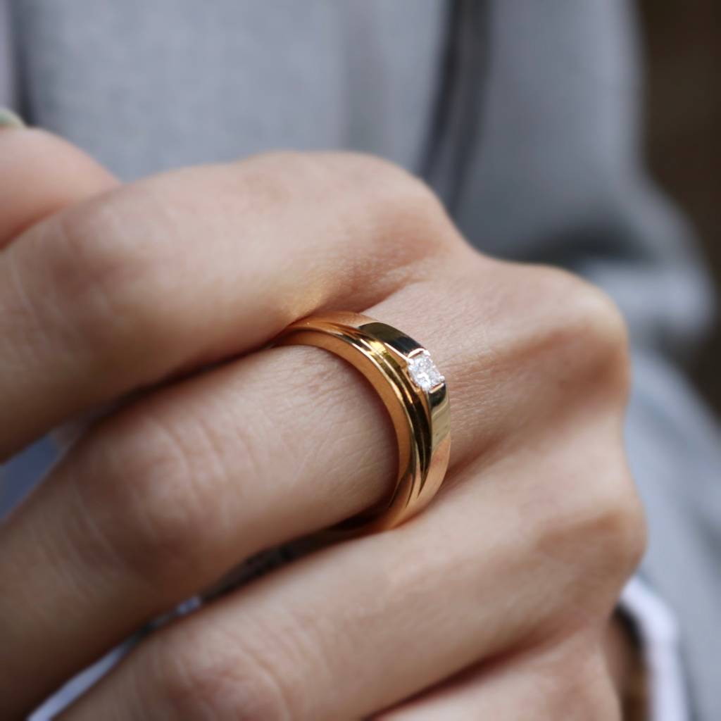 Fountain Grass Lab Diamond Ring : FRG303418KT8677