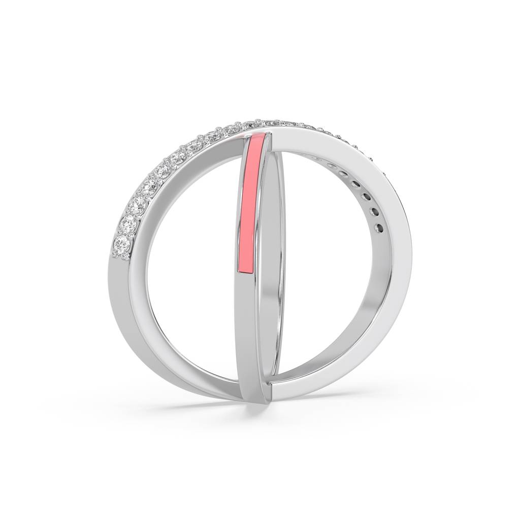 0.25Ct Lab Grown Diamond Ring In 18Kt Gold Vermeil : LLRG0115