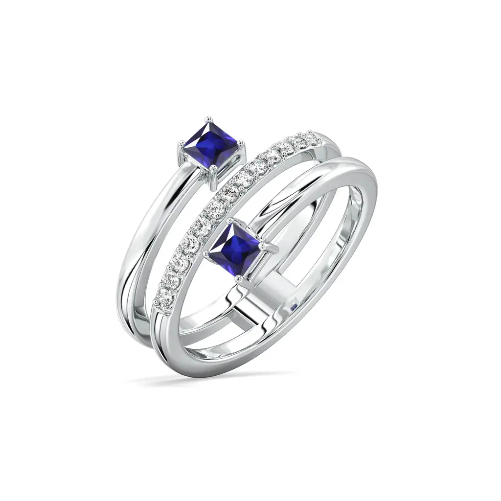 0.14Ct Lab Grown Diamond Ring In 18Kt Gold Vermeil : LLRG0121