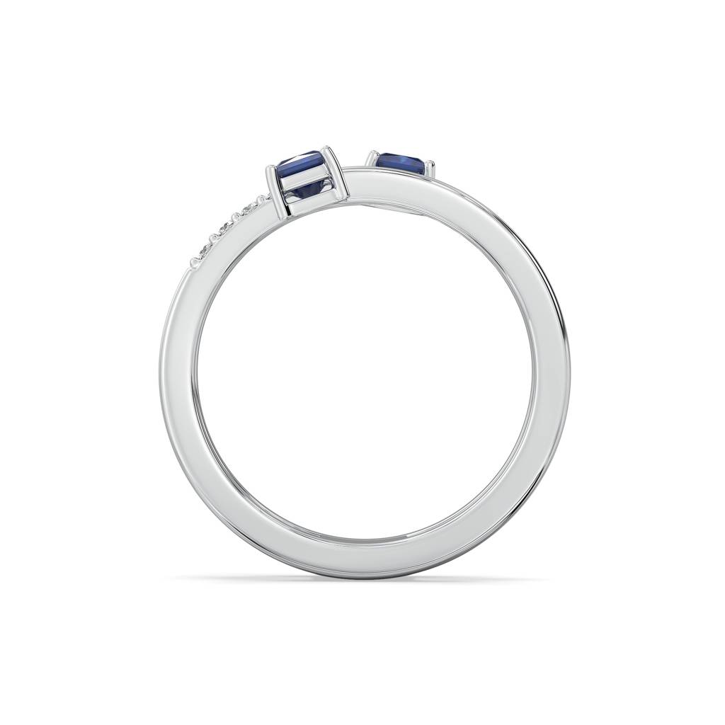 0.14Ct Lab Grown Diamond Ring In 18Kt Gold Vermeil : LLRG0121