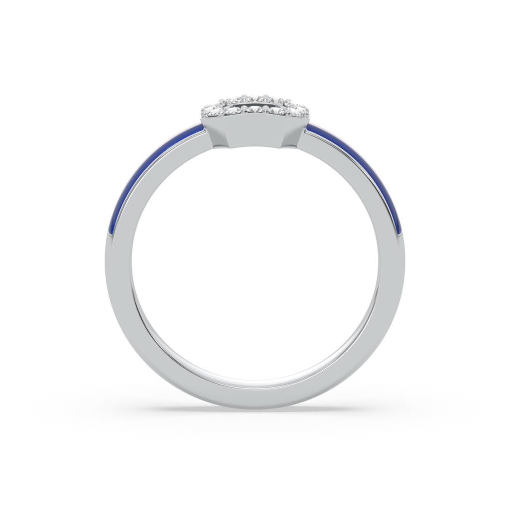 0.12Ct Lab Grown Diamond Ring In 18Kt Gold Vermeil : LLRG0125