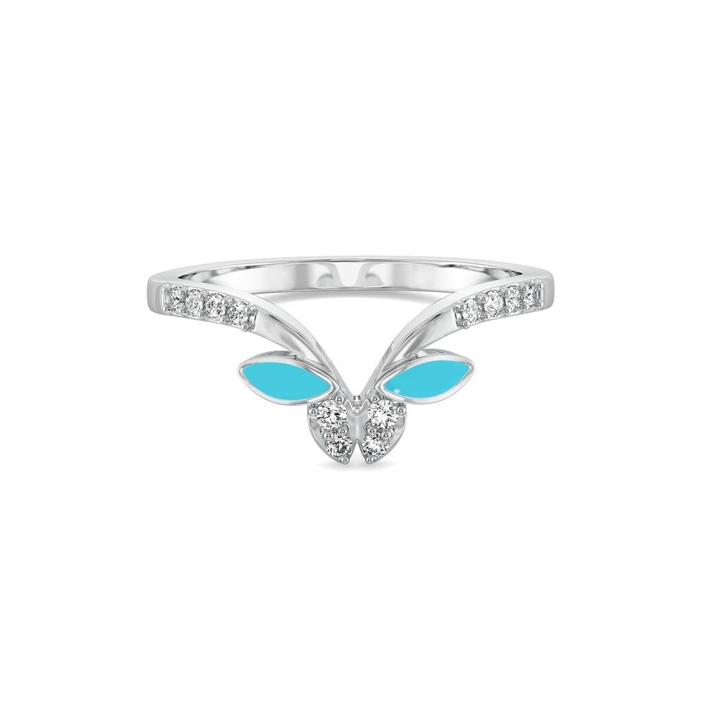 0.13Ct Lab Grown Diamond Ring In 18Kt Gold Vermeil : LLRG0126