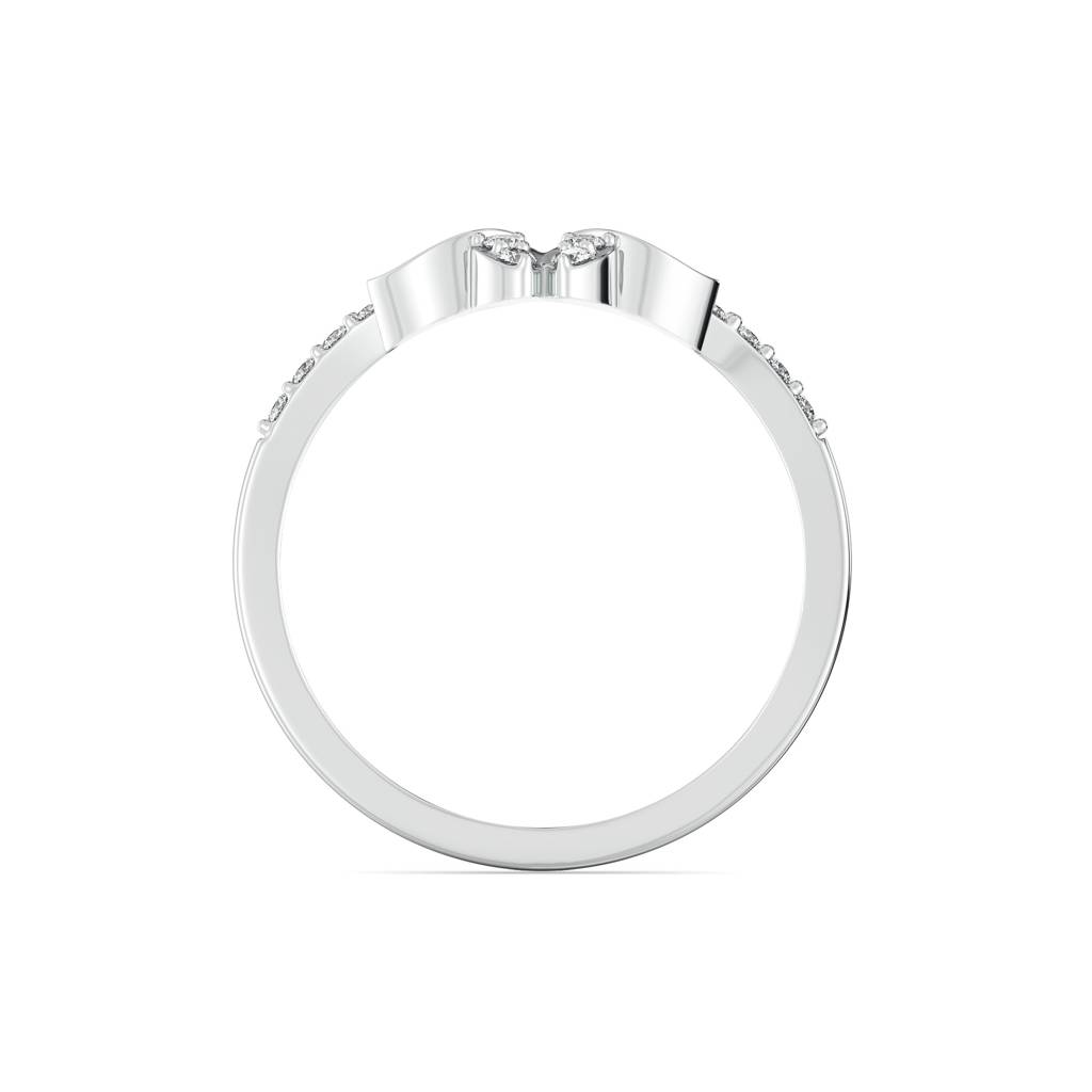 0.13Ct Lab Grown Diamond Ring In 18Kt Gold Vermeil : LLRG0126