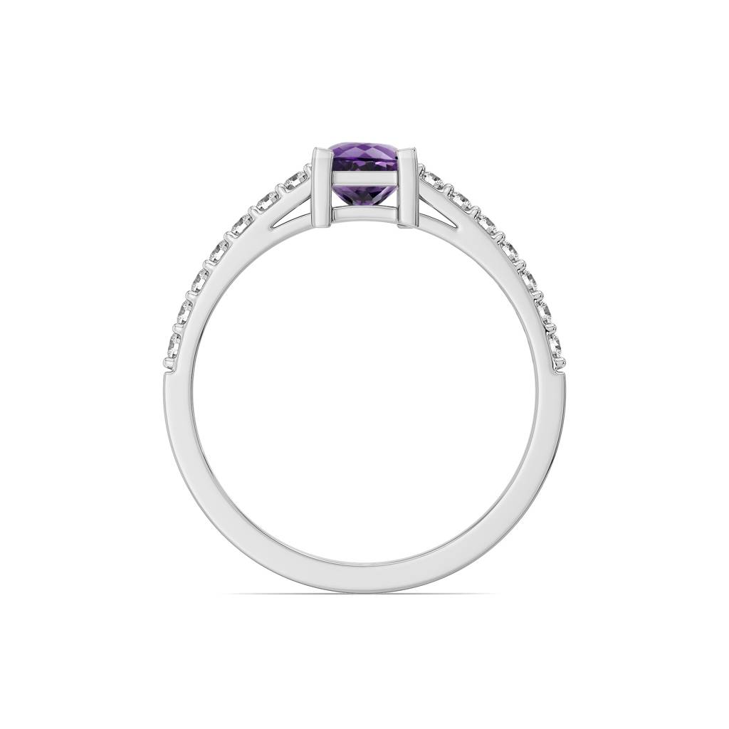 Lab Grown Diamond Ring In 18Kt Gold Vermeil, : LLRG0155